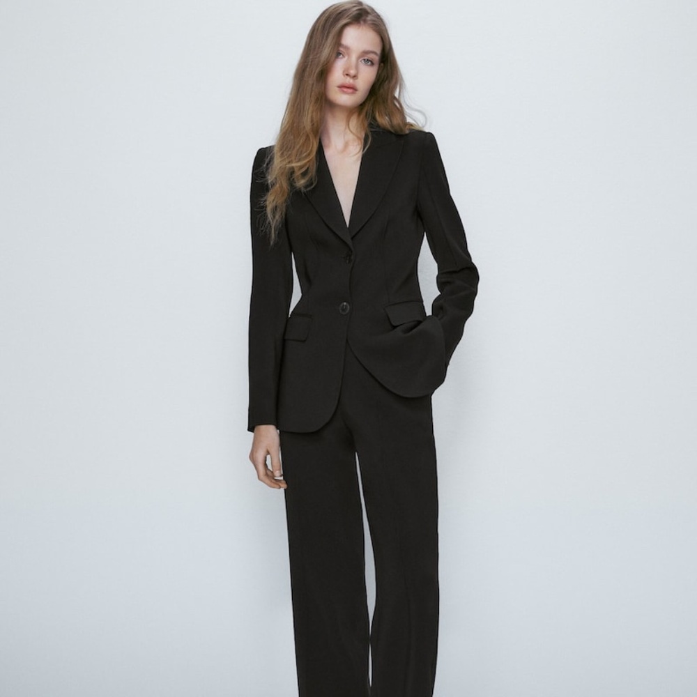 Massimo Dutti Black Blazer (size 4)